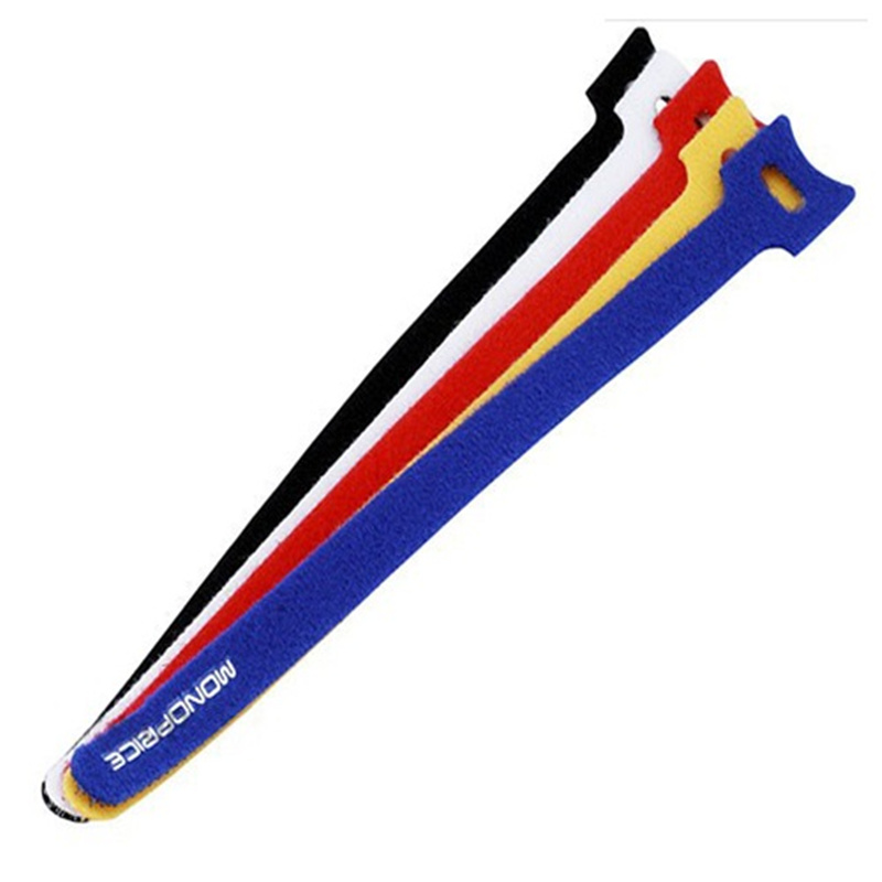 self-fastening hook and loop cable ties