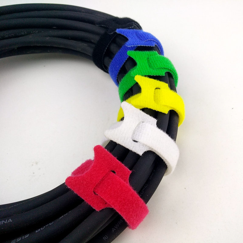 hook and loop fastener for cable management