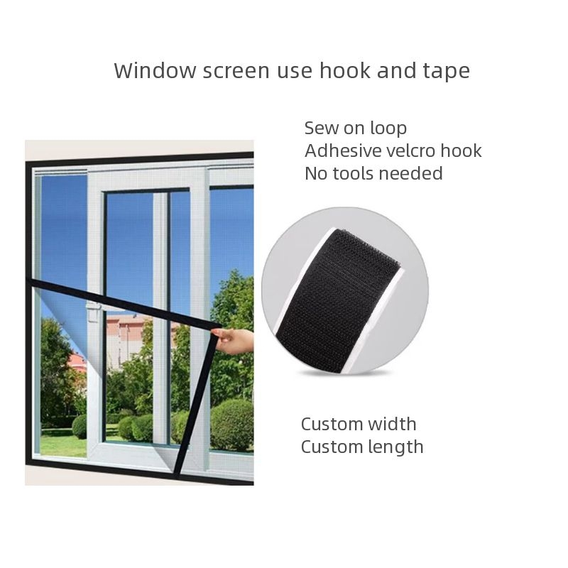 hook and loop fastener for fly screen