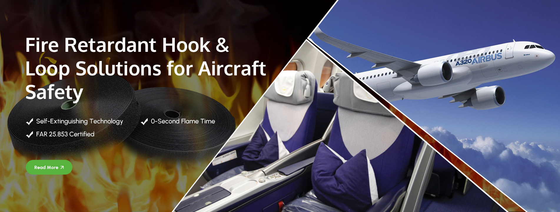fire retardant hook and loop