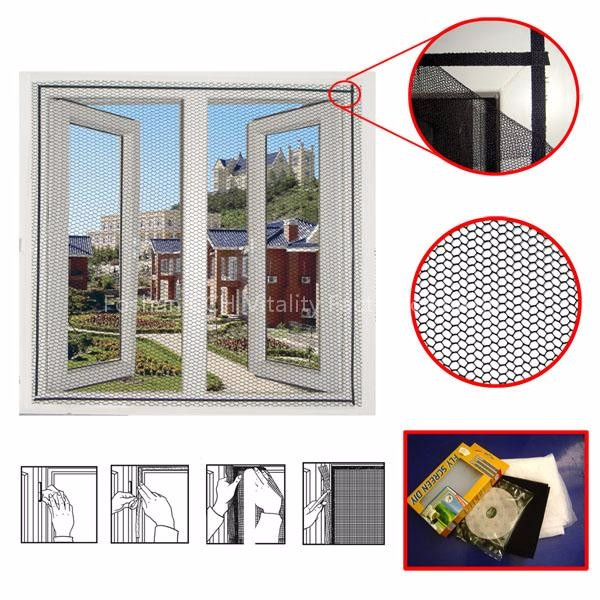 Window Mosquito net screen with velcro tape
